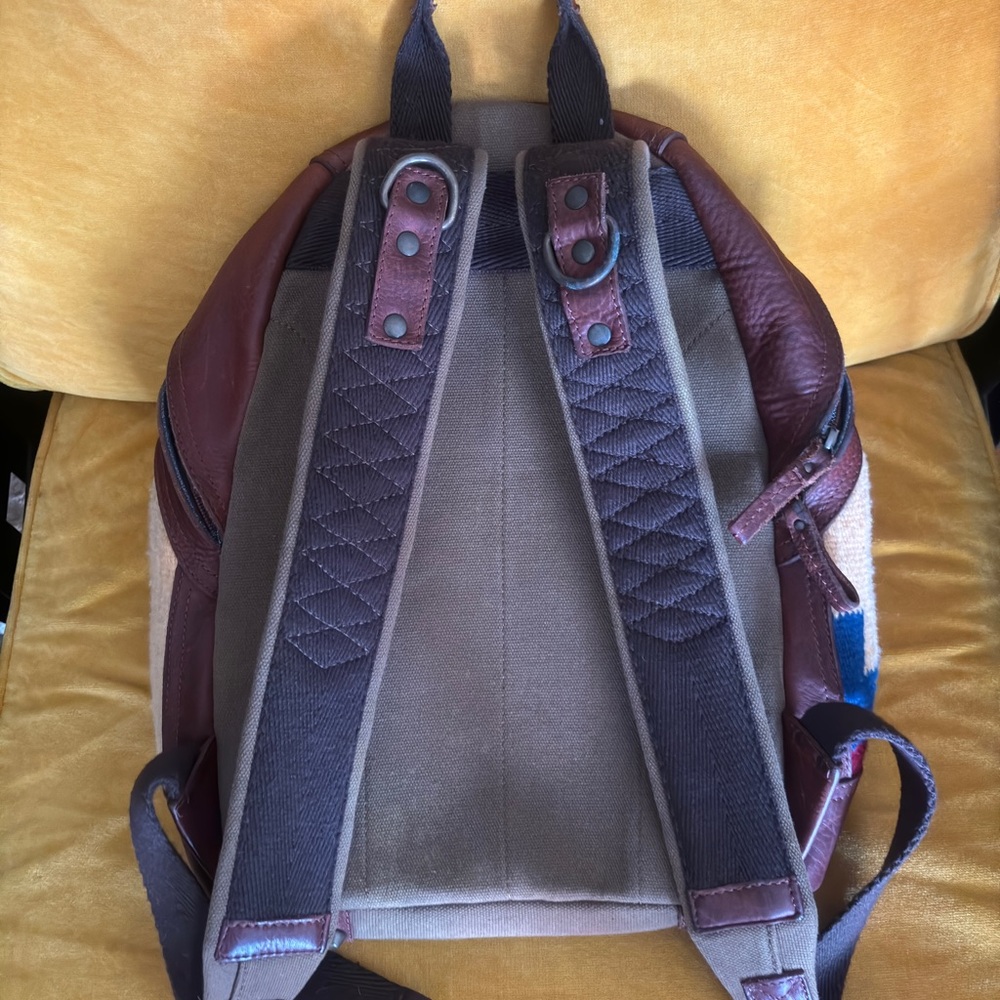 Will Leather Goods Brown and Multicolor Backpack - Picture 4 of 9